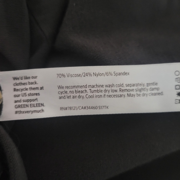 Eileen Fisher Viscose blend straight leg pants size medium - Picture 4 of 9